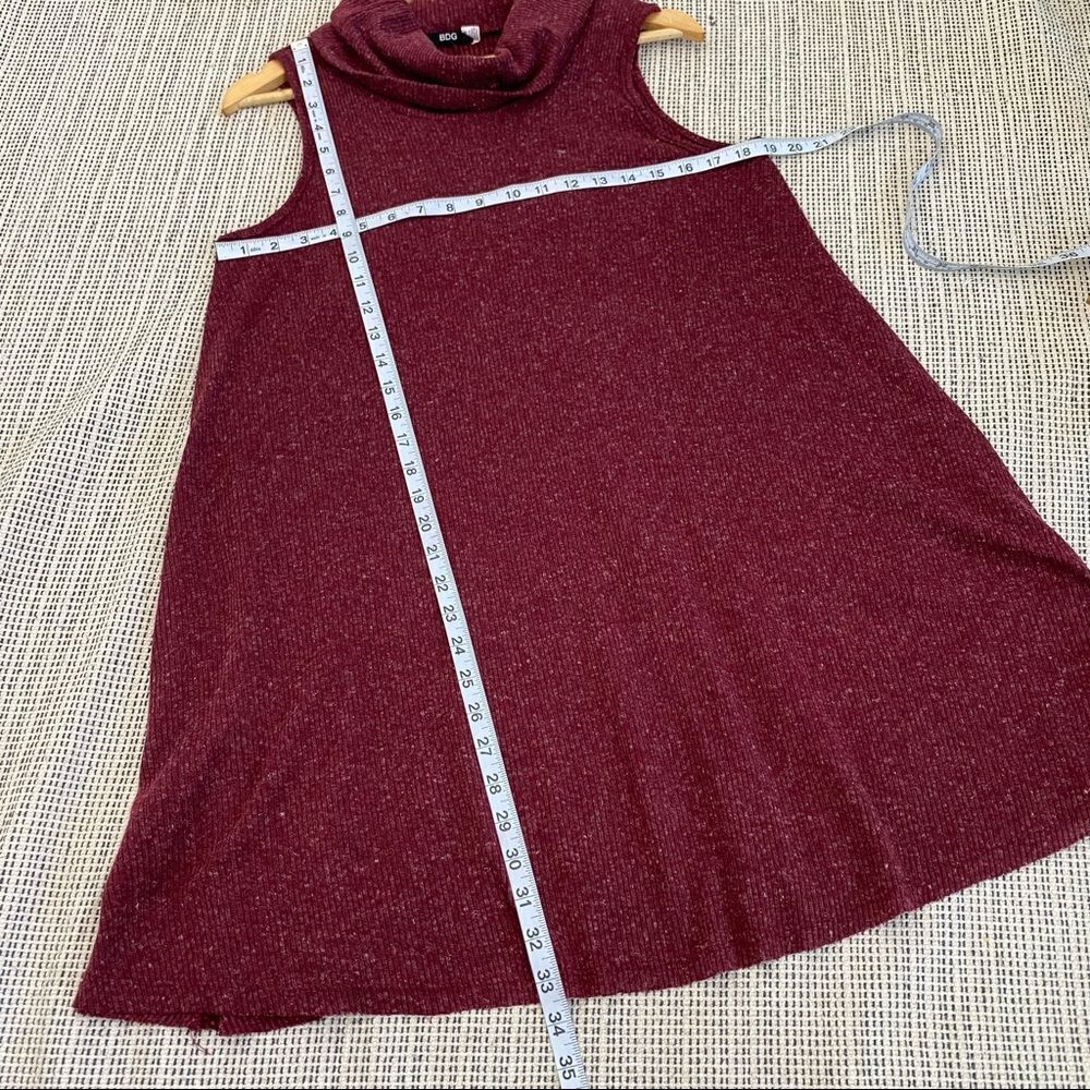 Urban Outfitters BDG cowl neck swing dress burgundy size medium - Picture 6 of 8